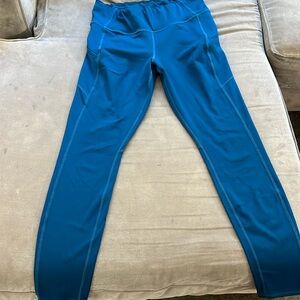 Blue Athleta leggings sz m